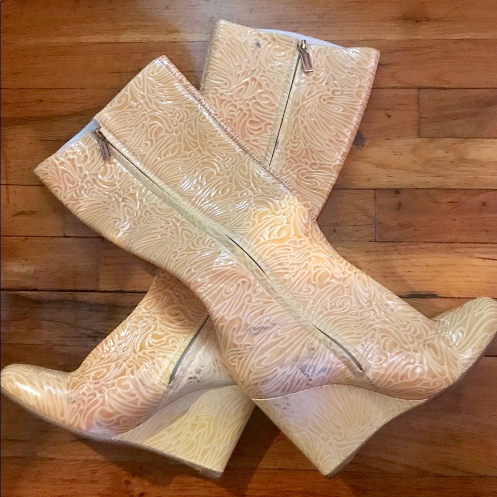 Bruno Magli - Size 40 - Yellow Wedge boots